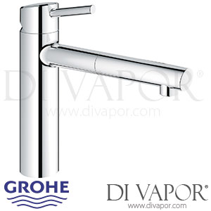 Grohe Concetto Single-Lever Sink Mixer (1/2 Inch) - 2013 to 2015 - Spare Parts 31129001 GEN2